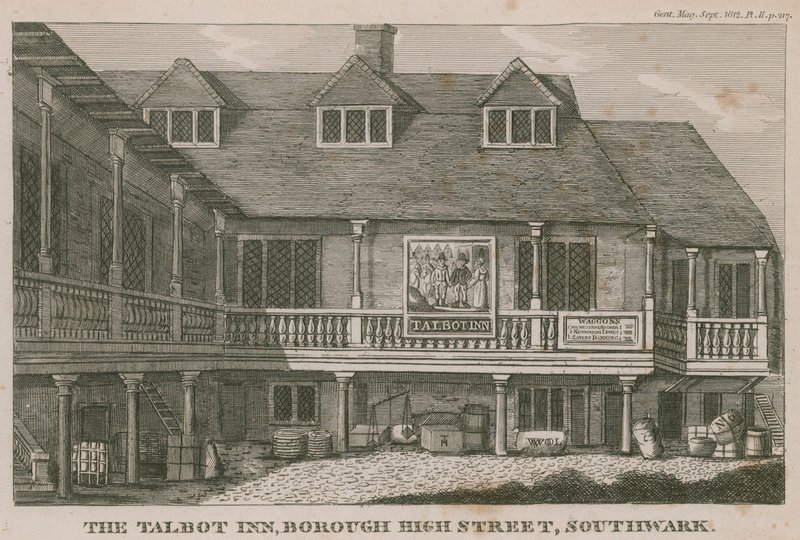 A Tabard Inn, Southwark alkotó: English School