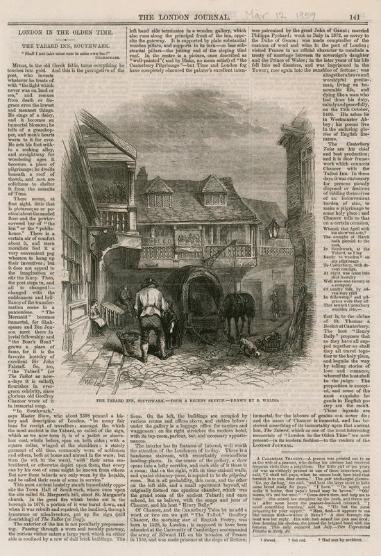 A Tabard Inn, Southwark alkotó: English School