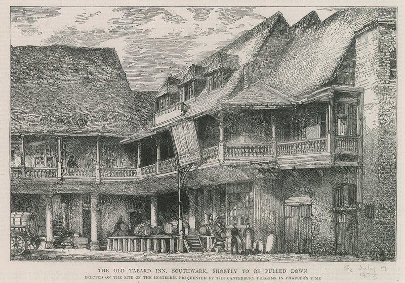 A Tabard Inn, Southwark alkotó: English School