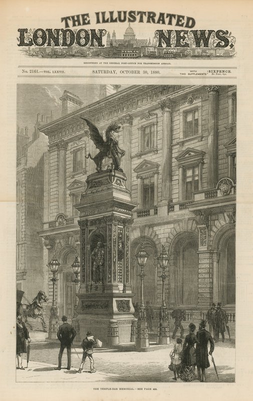 A Temple Bar emlékmű alkotó: English School