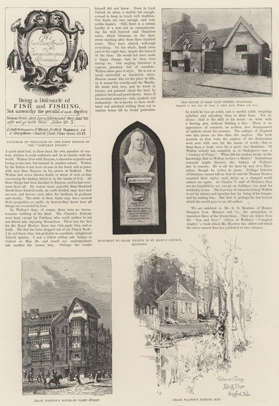 Izaak Walton harmadéves évfordulója (litho) alkotó: English School