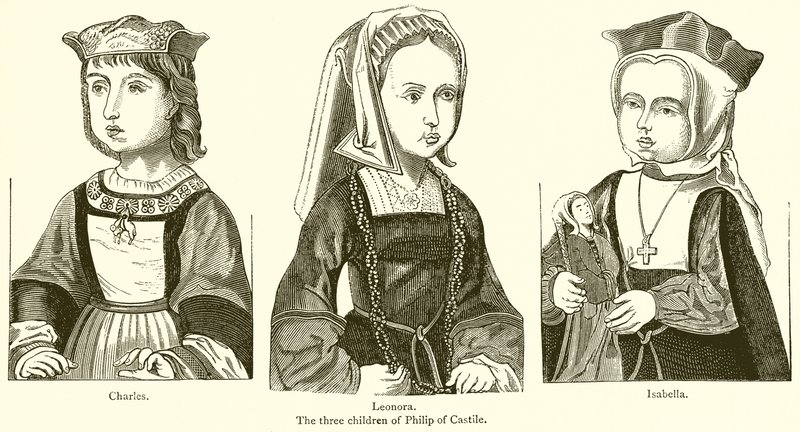 Kasztíliai Fülöp három gyermeke alkotó: English School