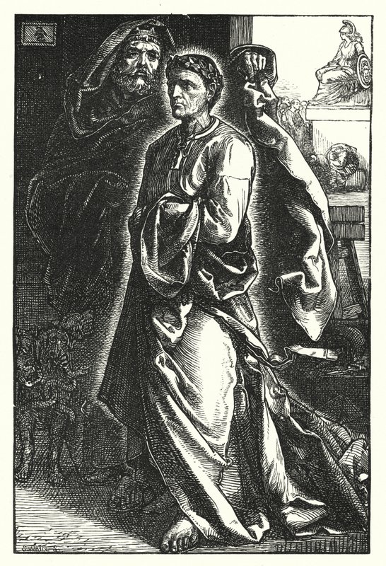 Aigina három szobra (metszet) alkotó: English School