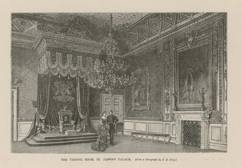 A trónterem a Szent Jakab-palotában alkotó: English School