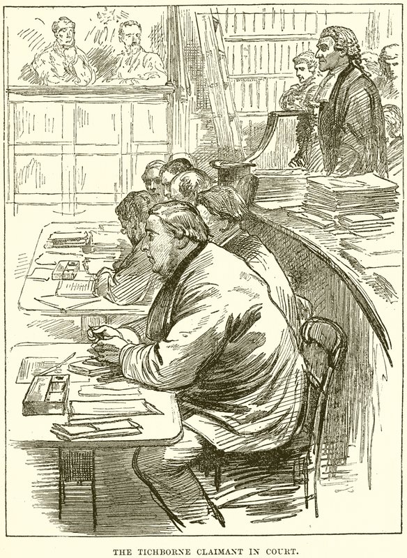 A Tichborne felperes a bíróságon alkotó: English School