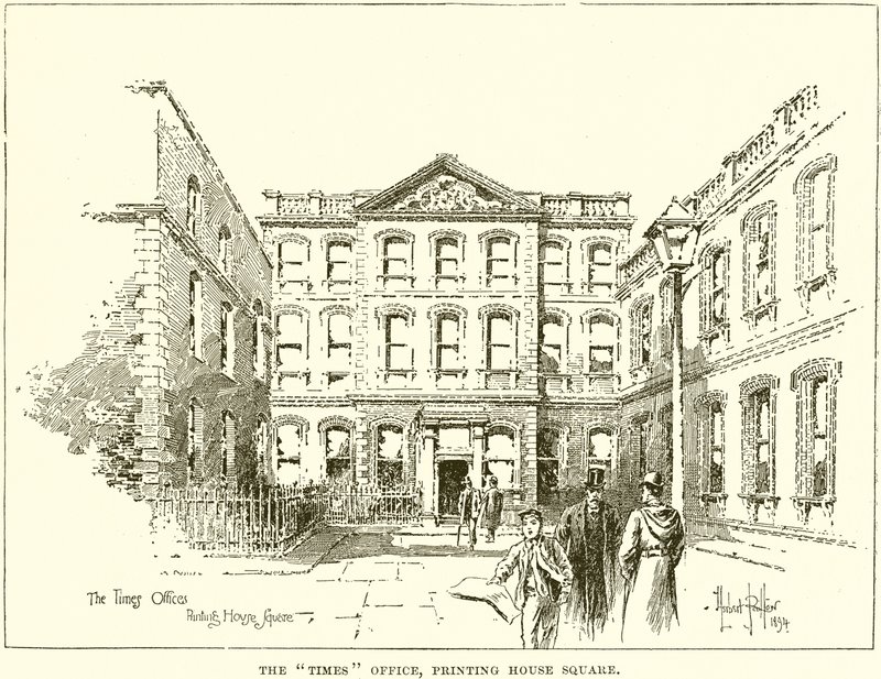 A Times Office, Nyomda tér alkotó: English School