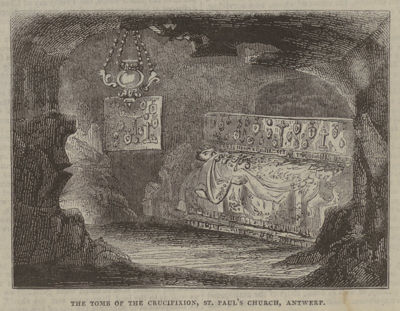 A keresztre feszítés sírja, Szent Pál-templom, Antwerpen alkotó: English School