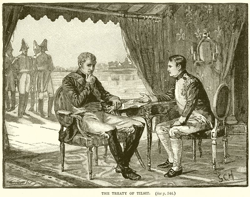 A tilsiti békeszerződés alkotó: English School