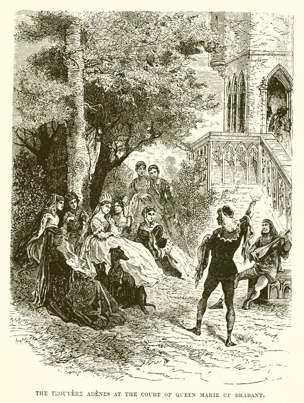 A Trouvere Adenes Mária brabanti királynő udvarában alkotó: English School