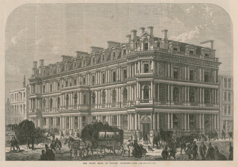 A Union Bank of London a Chancery Lane-en alkotó: English School