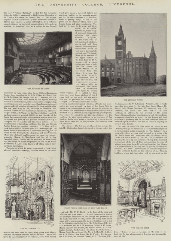 The University College, Liverpool (metszet) alkotó: English School