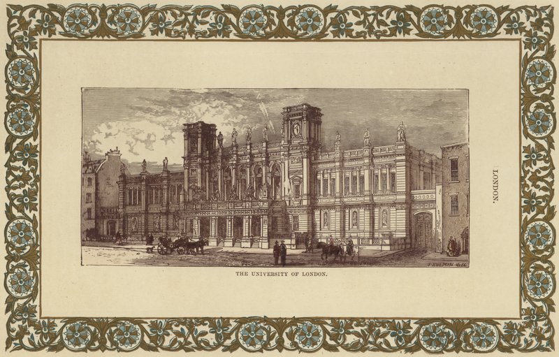 Londoni Egyetem (színes gravírozás) alkotó: English School