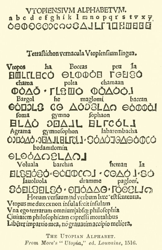 Az utópisztikus ábécé alkotó: English School