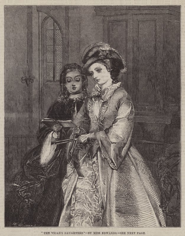 A vikárius lányai (metszet) alkotó: English School