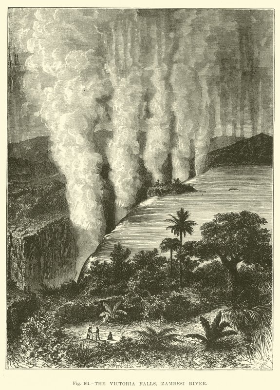A Victoria-vízesés, Zambezi folyó alkotó: English School
