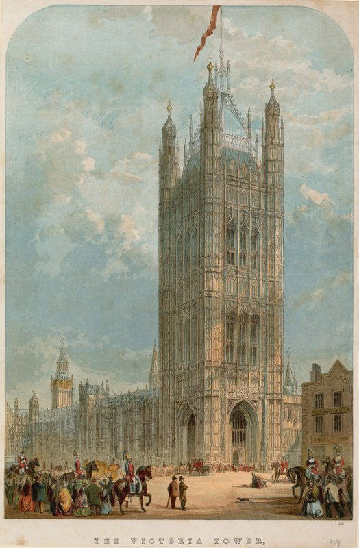 A Victoria Tower, Westminster, London alkotó: English School