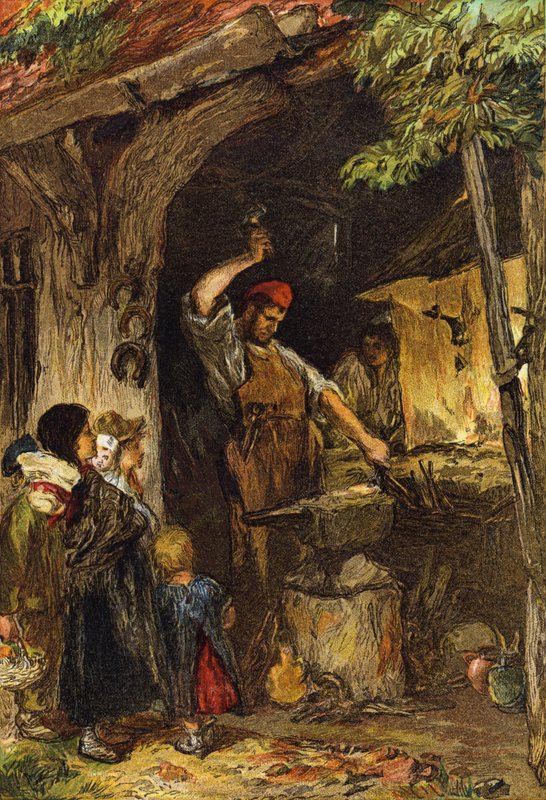 A falu kovácsa alkotó: English School