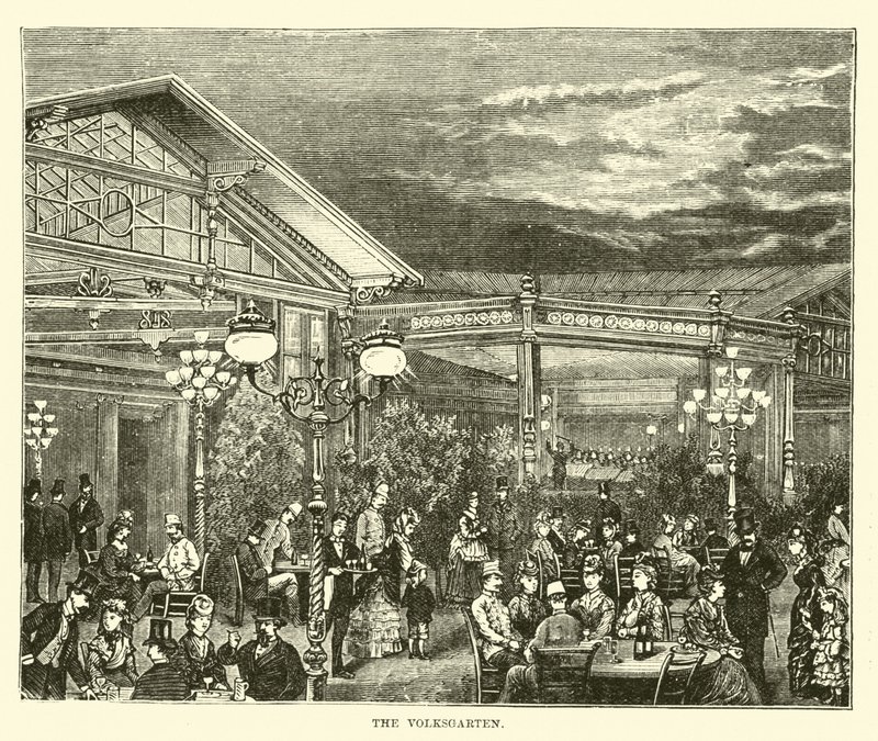 A Volksgarten alkotó: English School