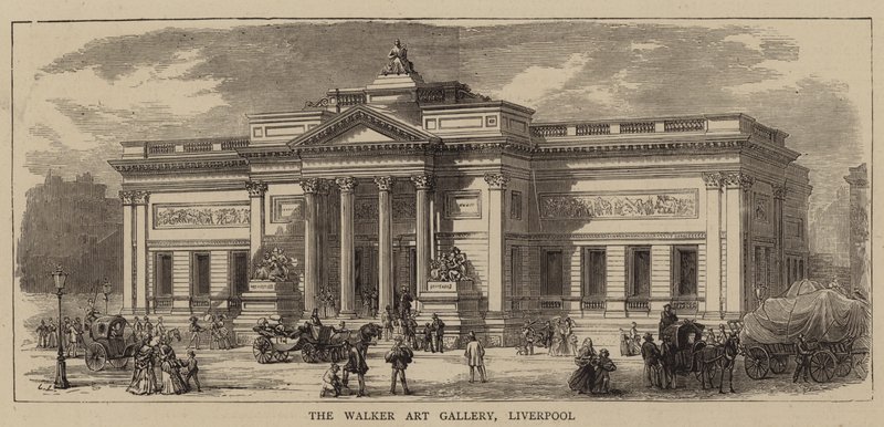 The Walker Art Gallery, Liverpool (metszet) alkotó: English School