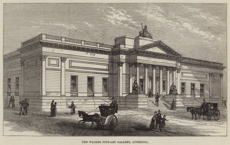 The Walker Fine-Art Gallery, Liverpool (metszet) alkotó: English School