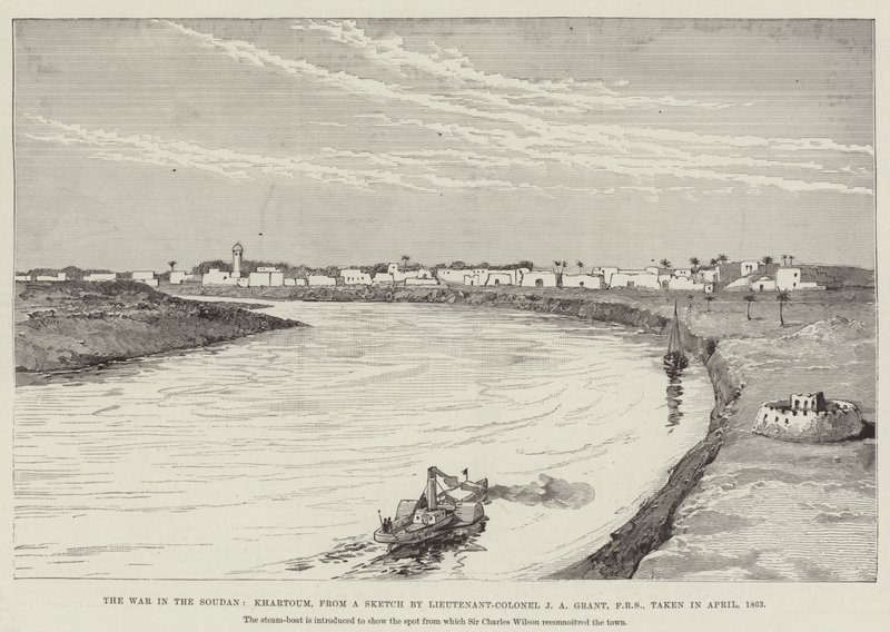 The War in the Soudan, Khartoum (metszet) alkotó: English School