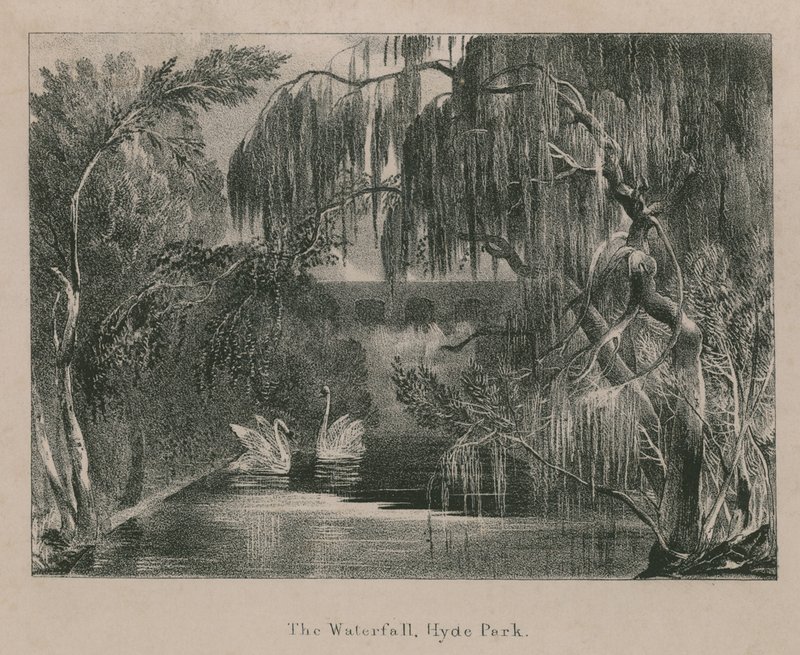 The Waterfall, Hyde Park, London alkotó: English School