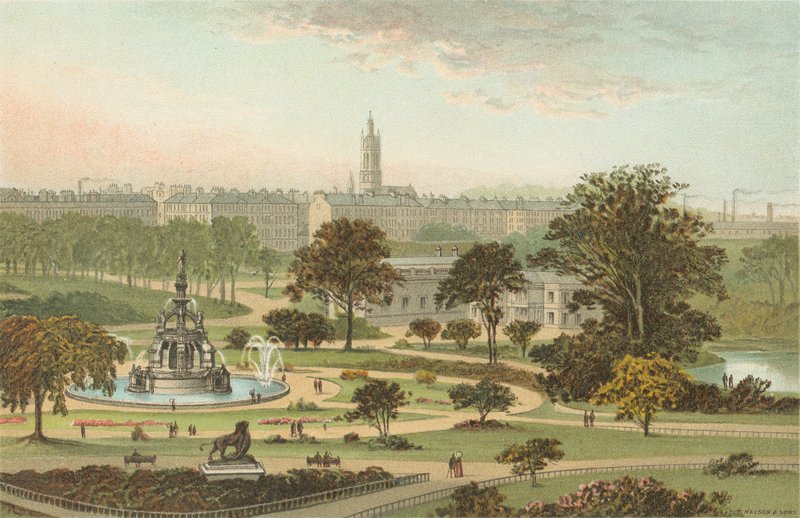 The West End Park - Glasgow alkotó: English School