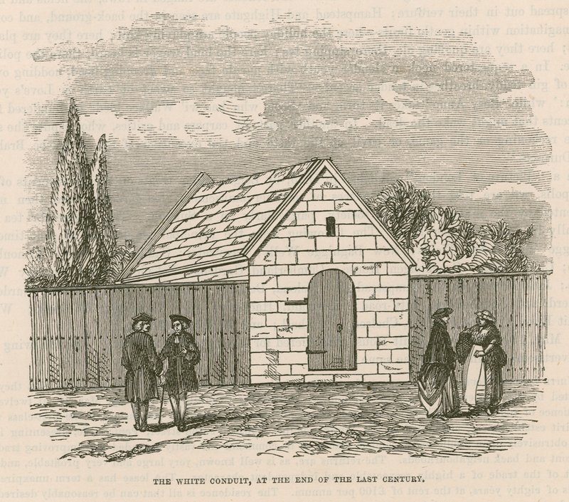 The White Conduit of White Conduit House, Islington, London alkotó: English School