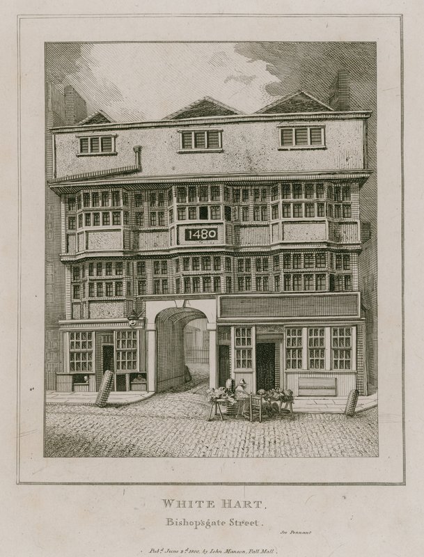 The White Hart, Bishopsgate Street alkotó: English School