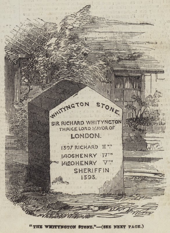 A Whittington-kő (metszet) alkotó: English School