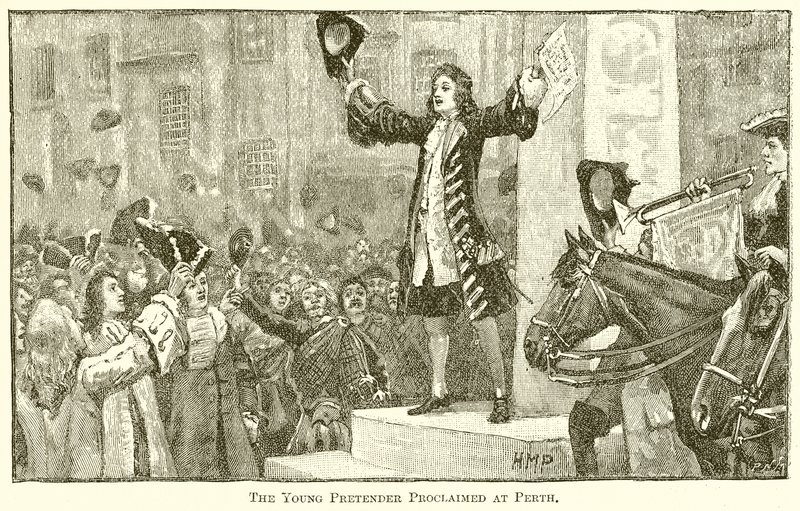 The Young Pretender Proclaided Perthben alkotó: English School