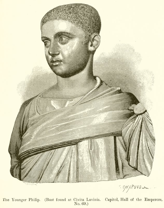 Az ifjabb Philip. (Civita Lavinia-ban találtak mellszobrot. Capitolium, Császárok terme, 69. sz.) alkotó: English School