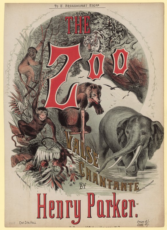 Az Állatkert Charante. Valse Chantante, Henry Parker alkotó: English School