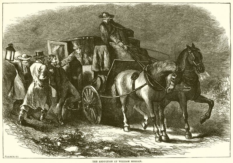 William Morgan elrablása alkotó: English School