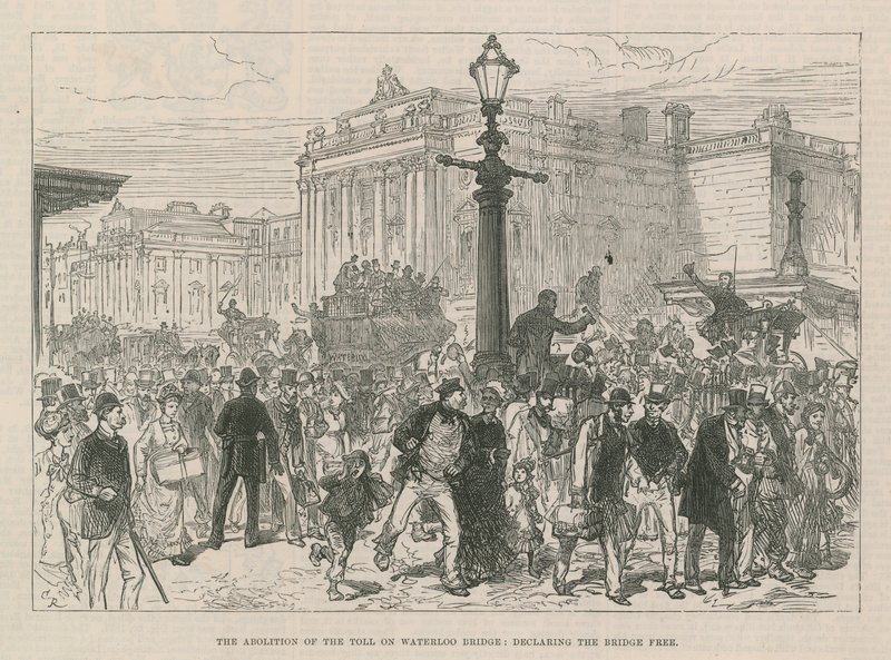 A Waterloo híd útdíjának eltörlése alkotó: English School