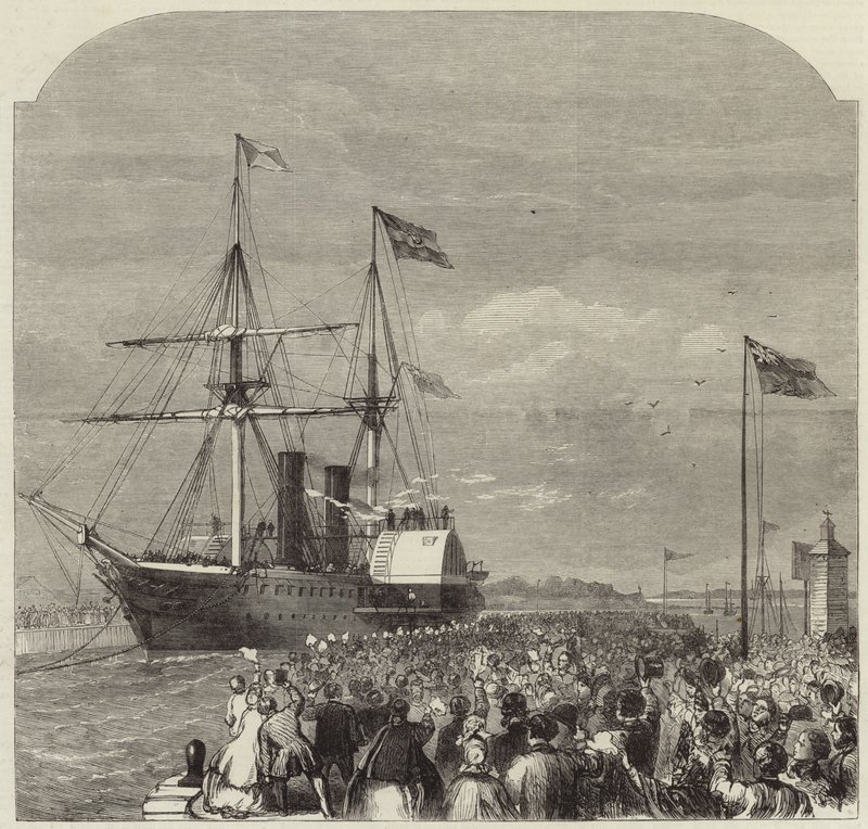 Garibaldi érkezése Southamptonba alkotó: English School
