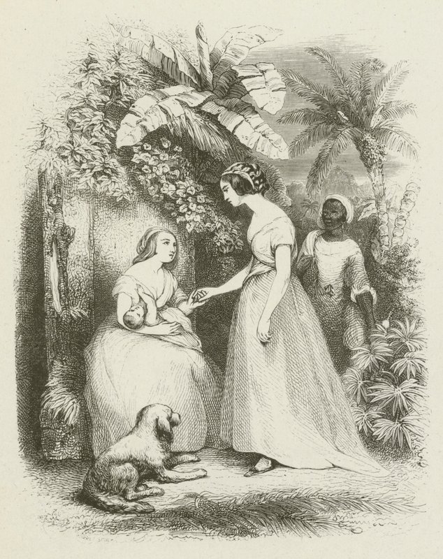 Madame De La Tour érkezése (metszet) alkotó: English School