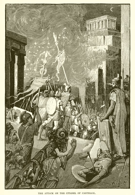 A karthágói fellegvár elleni támadás alkotó: English School