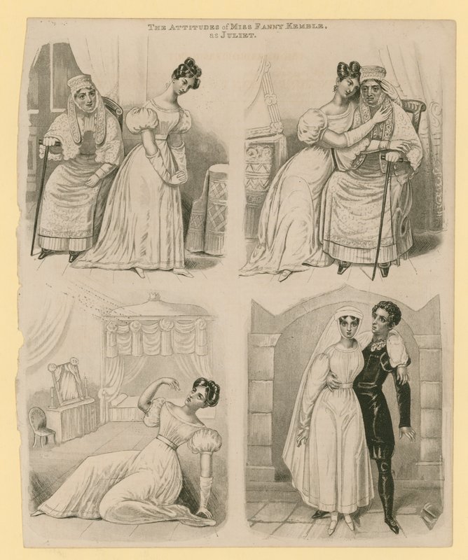Miss Fanny Kemble hozzáállása Júlia szerepében alkotó: English School