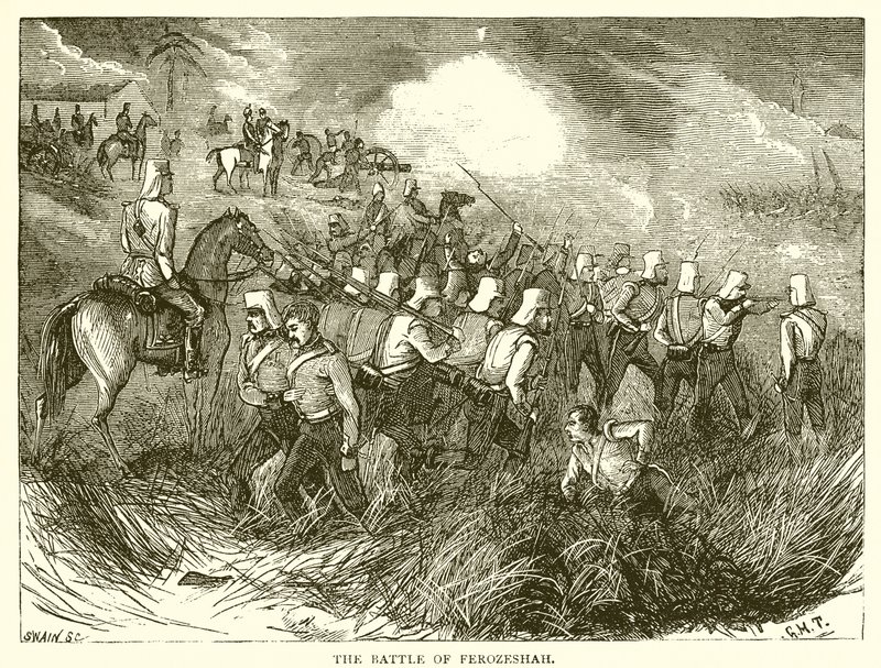 A ferozesai csata (1845) alkotó: English School
