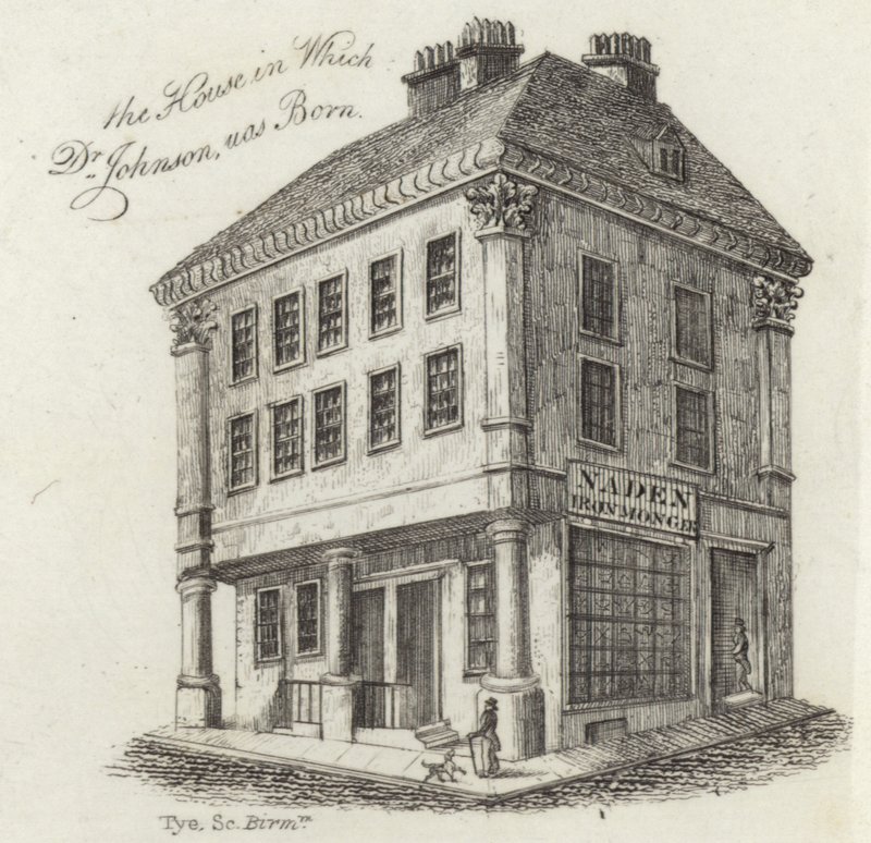 Dr. Samuel Johnson szülőhelye alkotó: English School