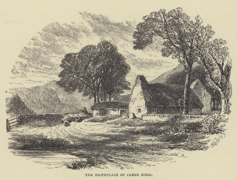 James Hogg szülőhelye (metszet) alkotó: English School