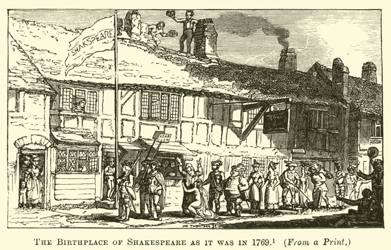 Shakespeare szülőhelye 1769-ben alkotó: English School