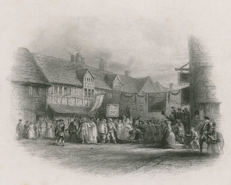 Shakespeare szülőhelye a Garricks jubileumi körmenettel alkotó: English School