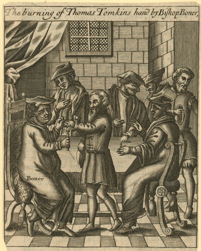 Thomas Tomkins felgyújtása alkotó: English School