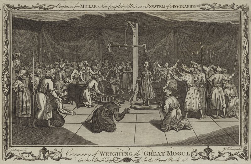 A Nagy Mogul születésnapi mérlegelési ceremóniája alkotó: English School