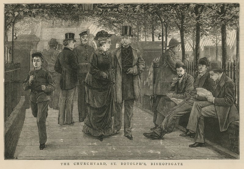 A templomkert, St Botolphs, Bishopsgate alkotó: English School