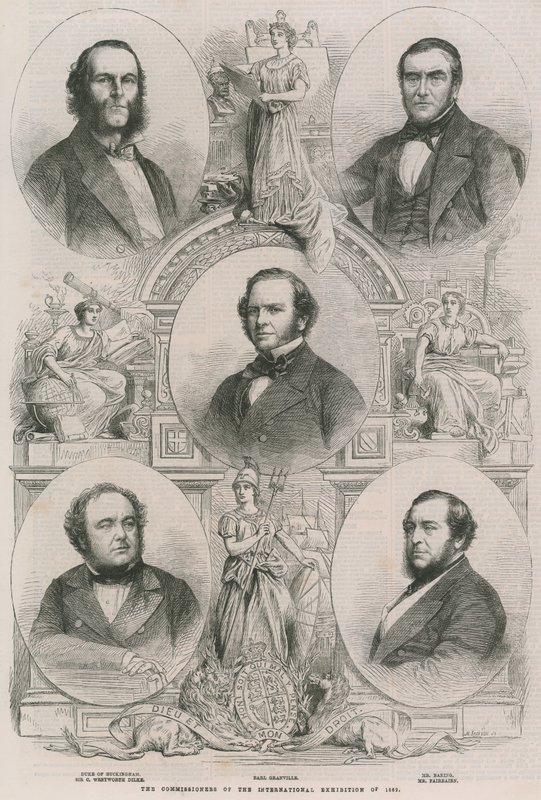 Az 1862. évi nemzetközi kiállítás megbízottjai alkotó: English School