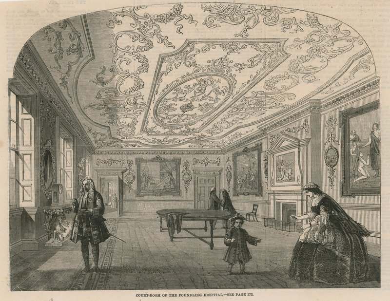 A Foundling Kórház tárgyalóterme alkotó: English School