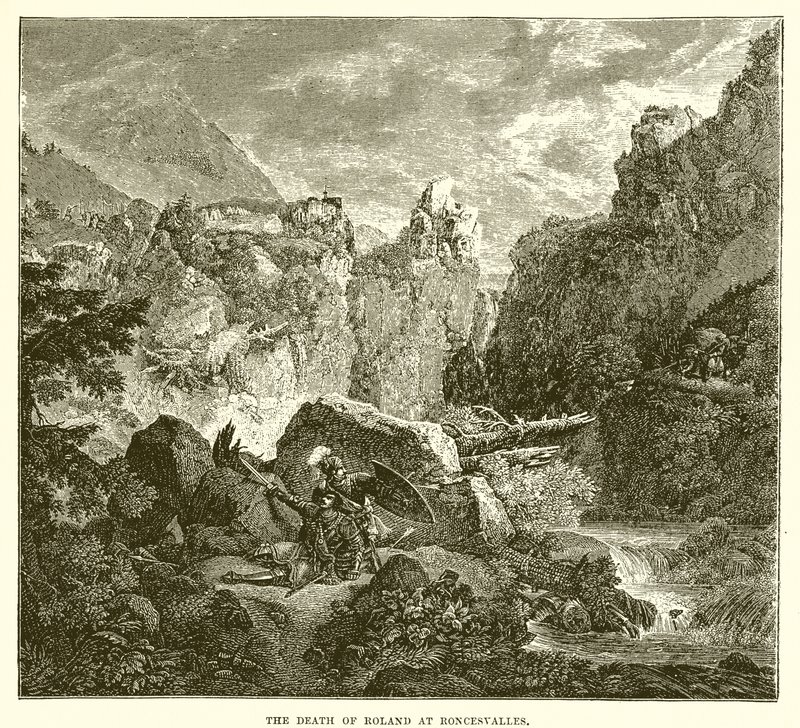 Roland halála Roncesvalles-ben alkotó: English School
